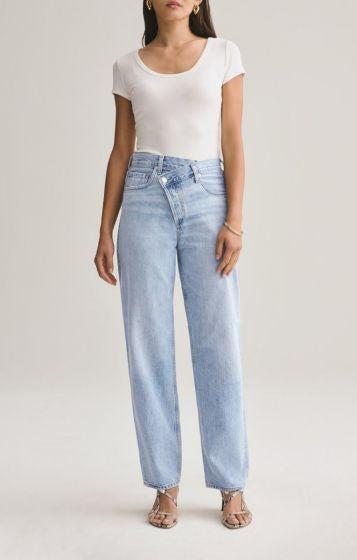 Agolde Criss Cross Upsized Jean in Suburbia - 23