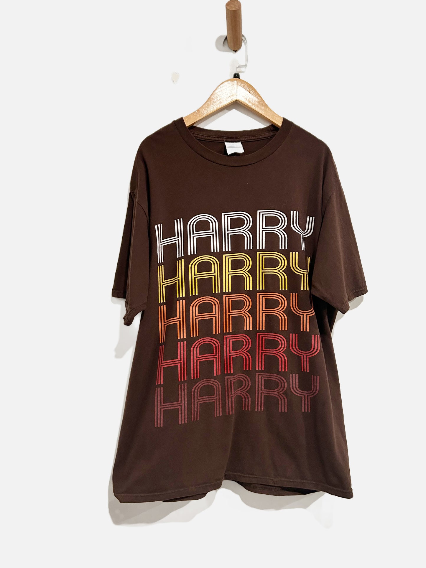 Port & Company Brown “Harry” Graphic Tee - Large