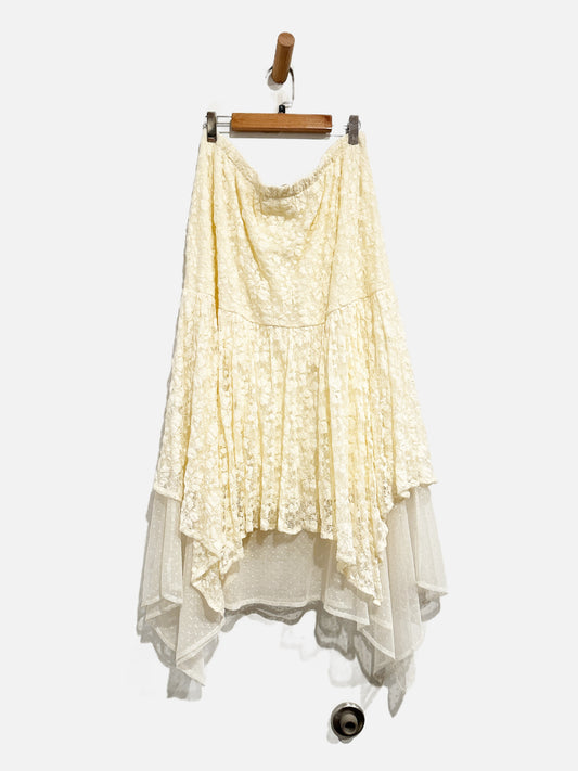 Indigo Soul NWT White Lace Maxi Skirt - Large