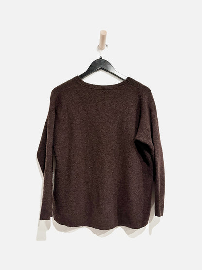 Madewell Brown Button Down Sweater - Large