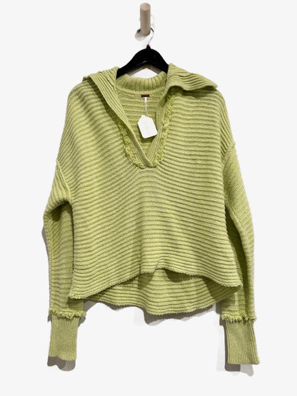 Free People Marlie Pullover Sweater in Acid Lime - XS