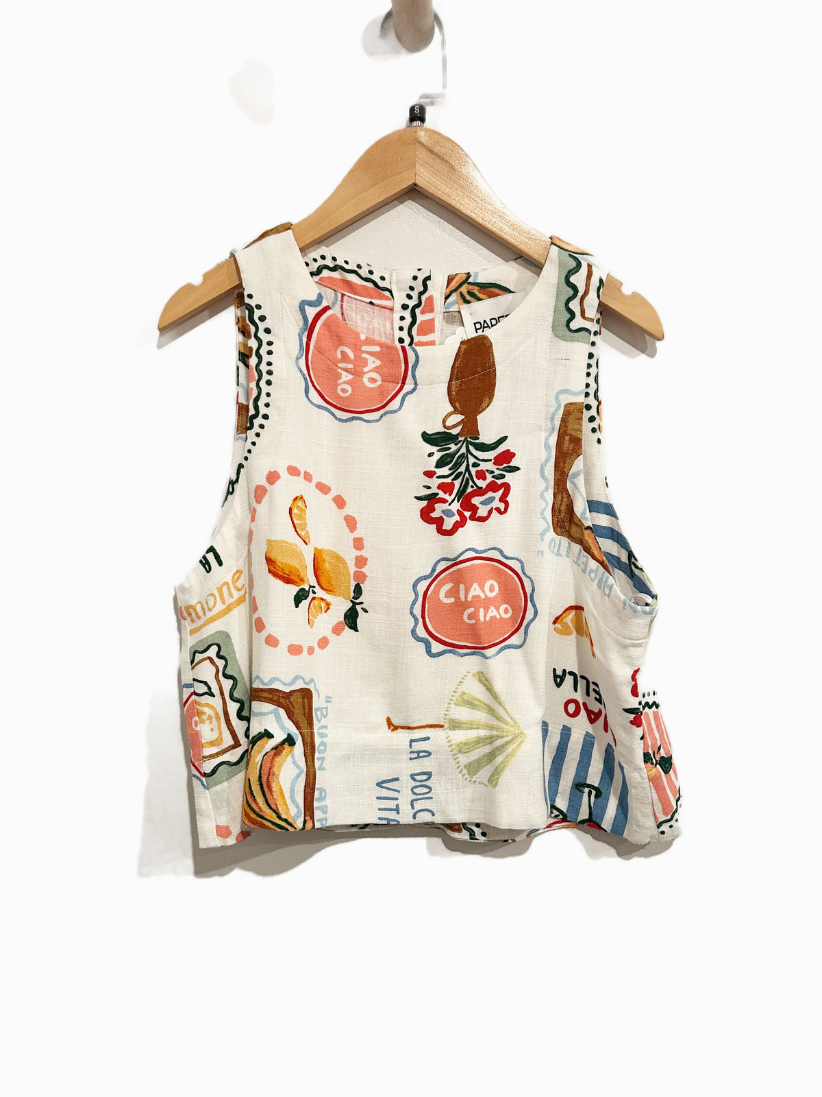 Paper Heart La Dolce Vita Postcard Print Tank - Small