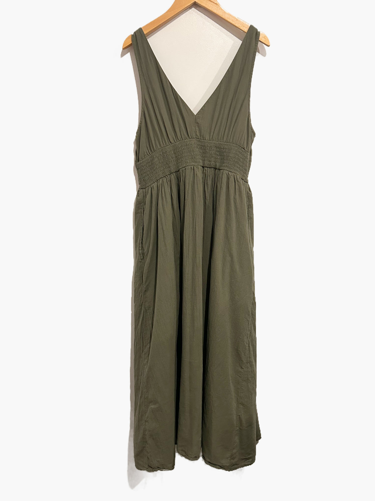 American Eagle Green Corset Midi Dress - Medium