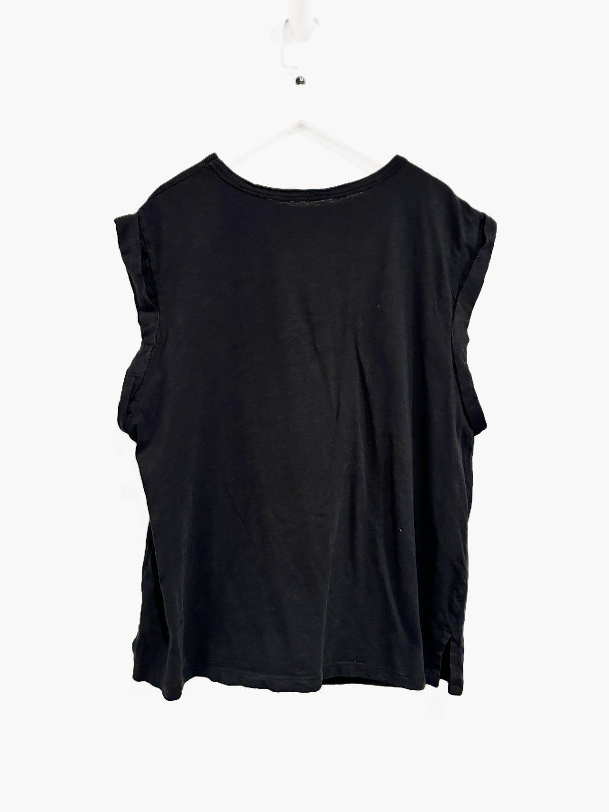 Anthropologie Pilcro Ruched Muscle Tee in Black Onyx - Medium