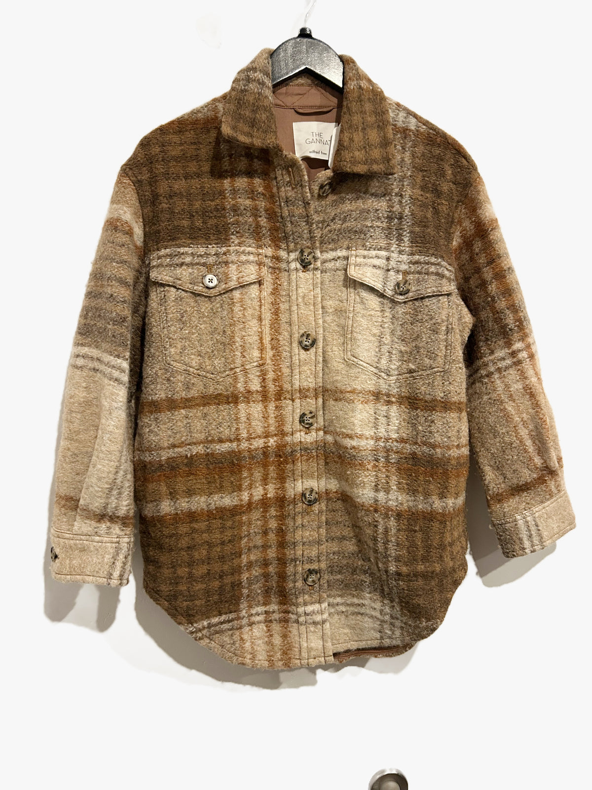 Wilfred Free The Ganna Plaid Shirt Jacket - Small