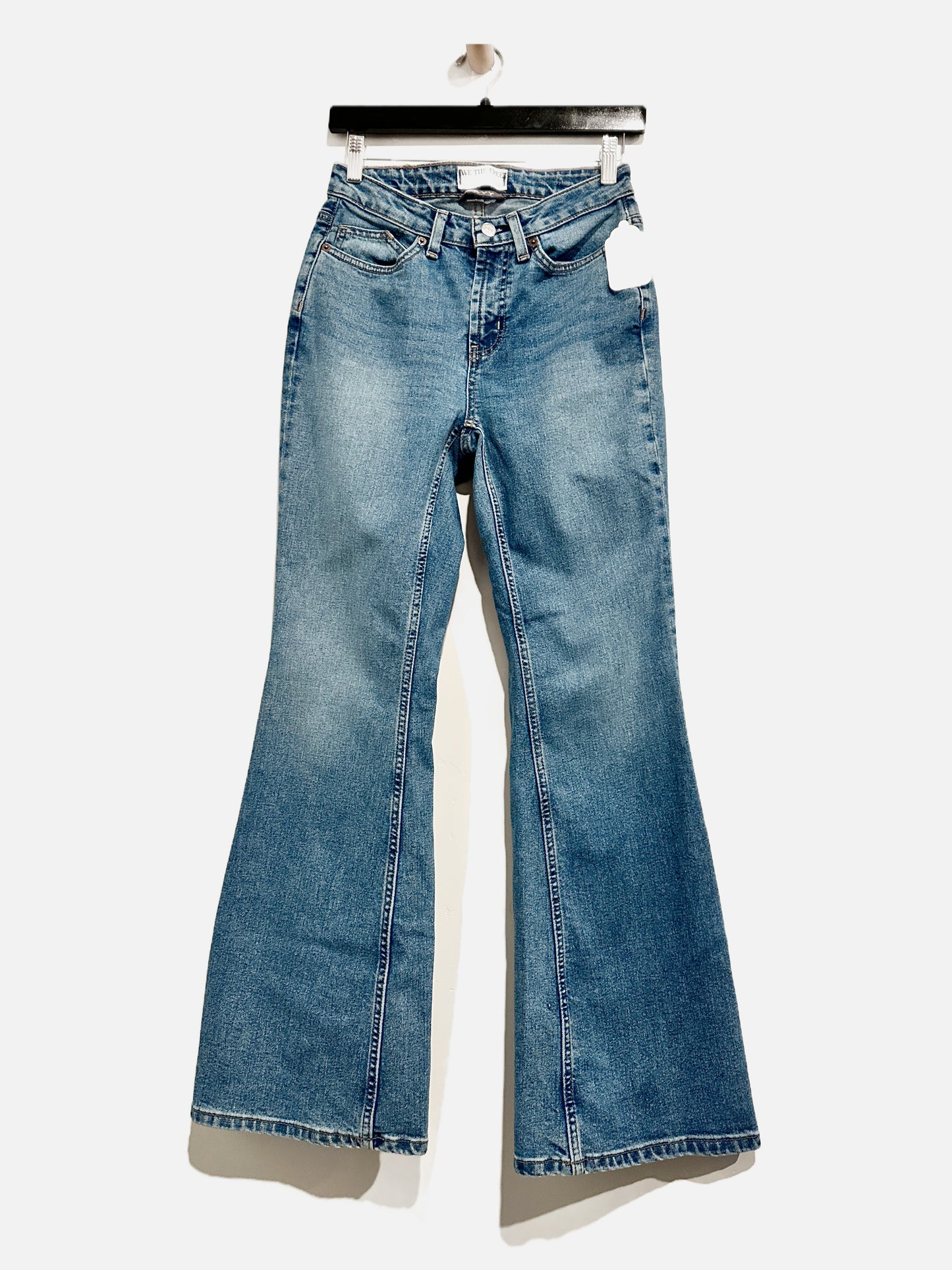 Free People Curvy Vintage High Rise Flare Jeans - 26