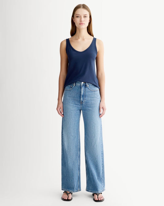 Everlane Royal Blue Cotton Air Tank - Medium