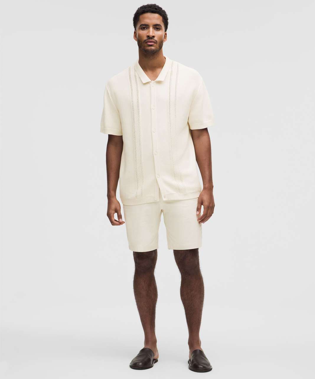 Lululemon Men’s ABC Classic-Fit Short 9" in Light Ivory - 32