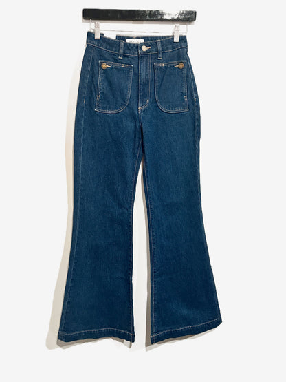 Rolla’s NWT East Coast Flare Natalie Jeans in Mid Vintage Blue - 24