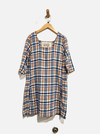 Ace & Jig Blue Plaid Dress - Small