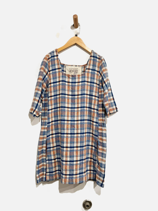 Ace & Jig Blue Plaid Dress - Small