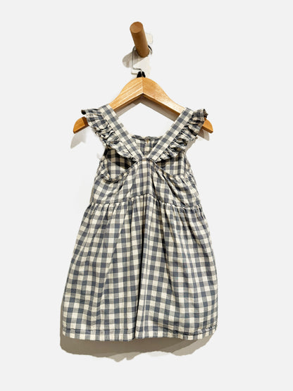 H&M Girls Blue Gingham Dress - 2