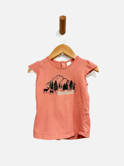Carhartt Pink Graphic Tee - 18M