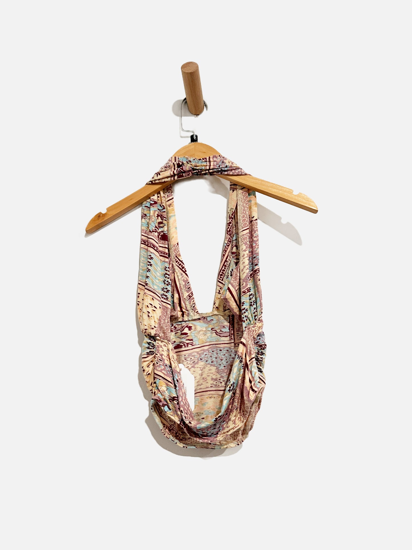 Free People Pink Pattern Halter Top - Small