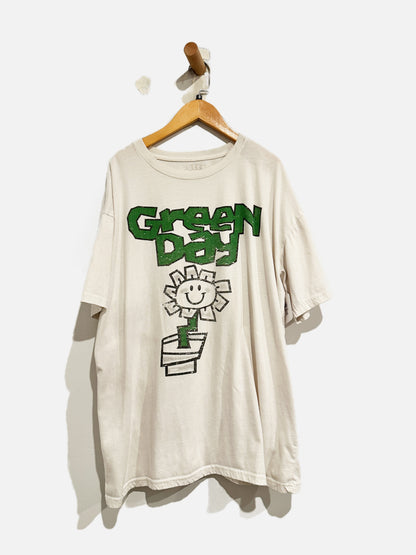 Green Day White Kerplunk Flower Pot Tee - S/M
