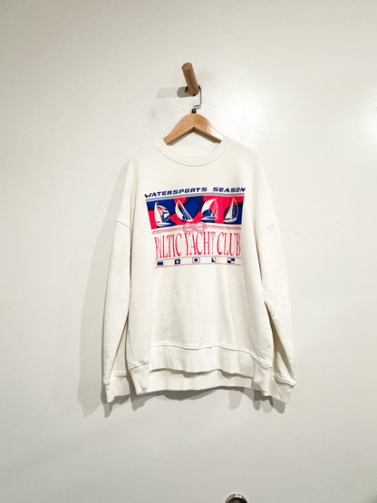 Zara White Yacht Club Pullover - Medium