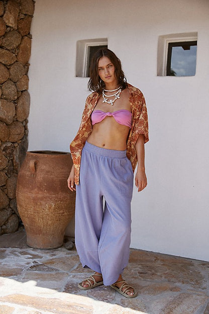 Free People Beach Leo Pant in Periwinkle - Medium