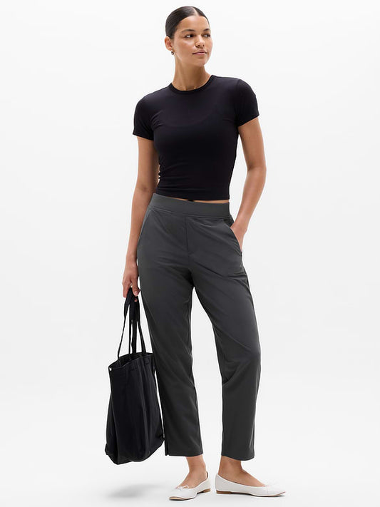 Athleta Brooklyn Mid Rise Ankle Pant in Ash - Small