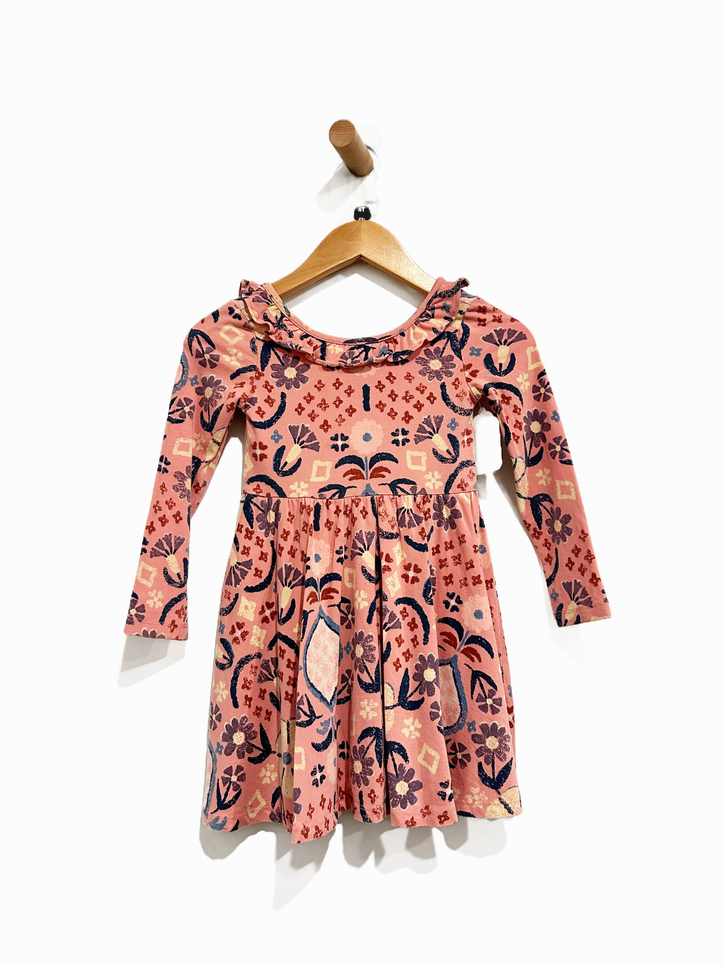 Tea Pink Floral Dress - 4