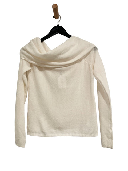 Abercrombie & Fitch Cream Foldover OTS Sweater - Medium