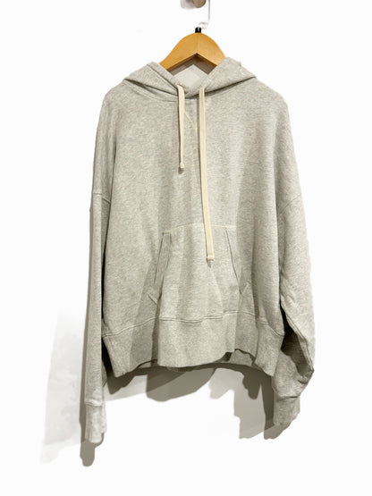 Faherty High Standard Fleece Hoodie in Light Grey Heather - Small