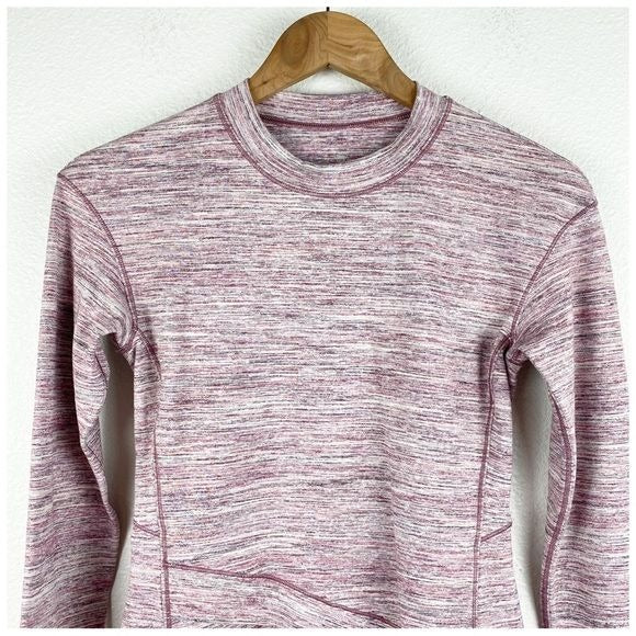 Lululemon Close to Crossing Long Sleeve Space Dye Plumful Smoky Blush Size XS