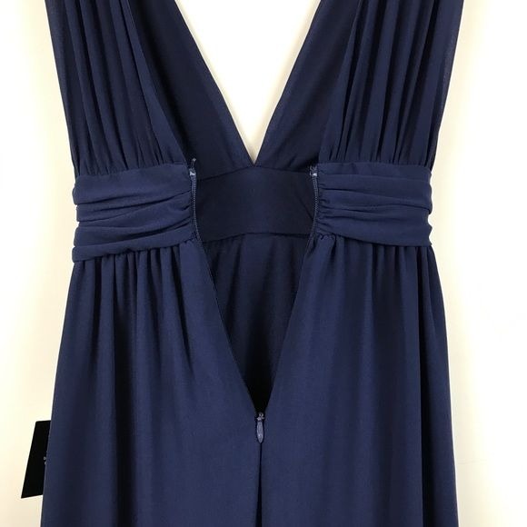 Lulus Heavenly Hues Navy Blue Maxi Dress Size XS