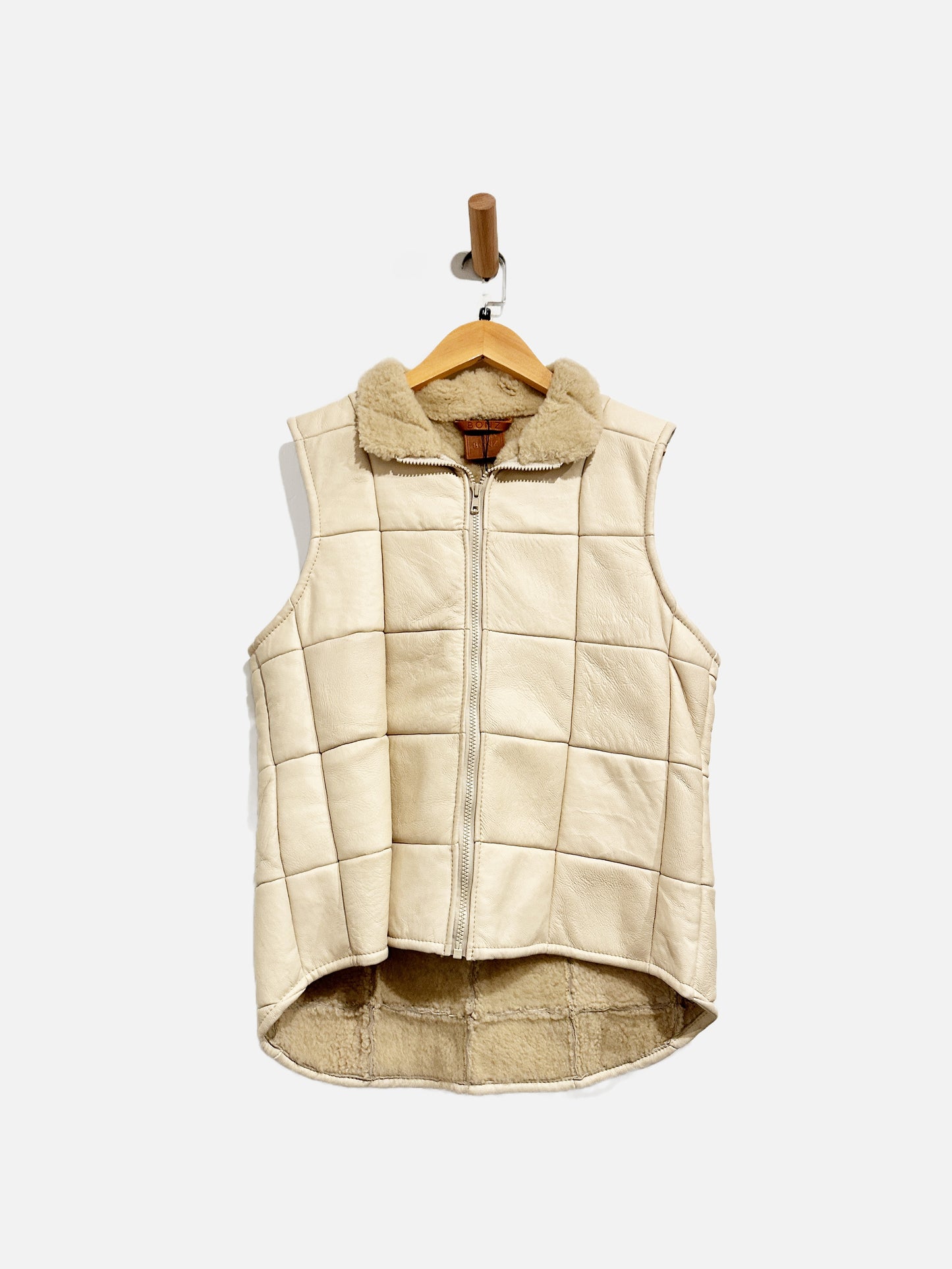 Bonz Leather Quilted Vest - Medium