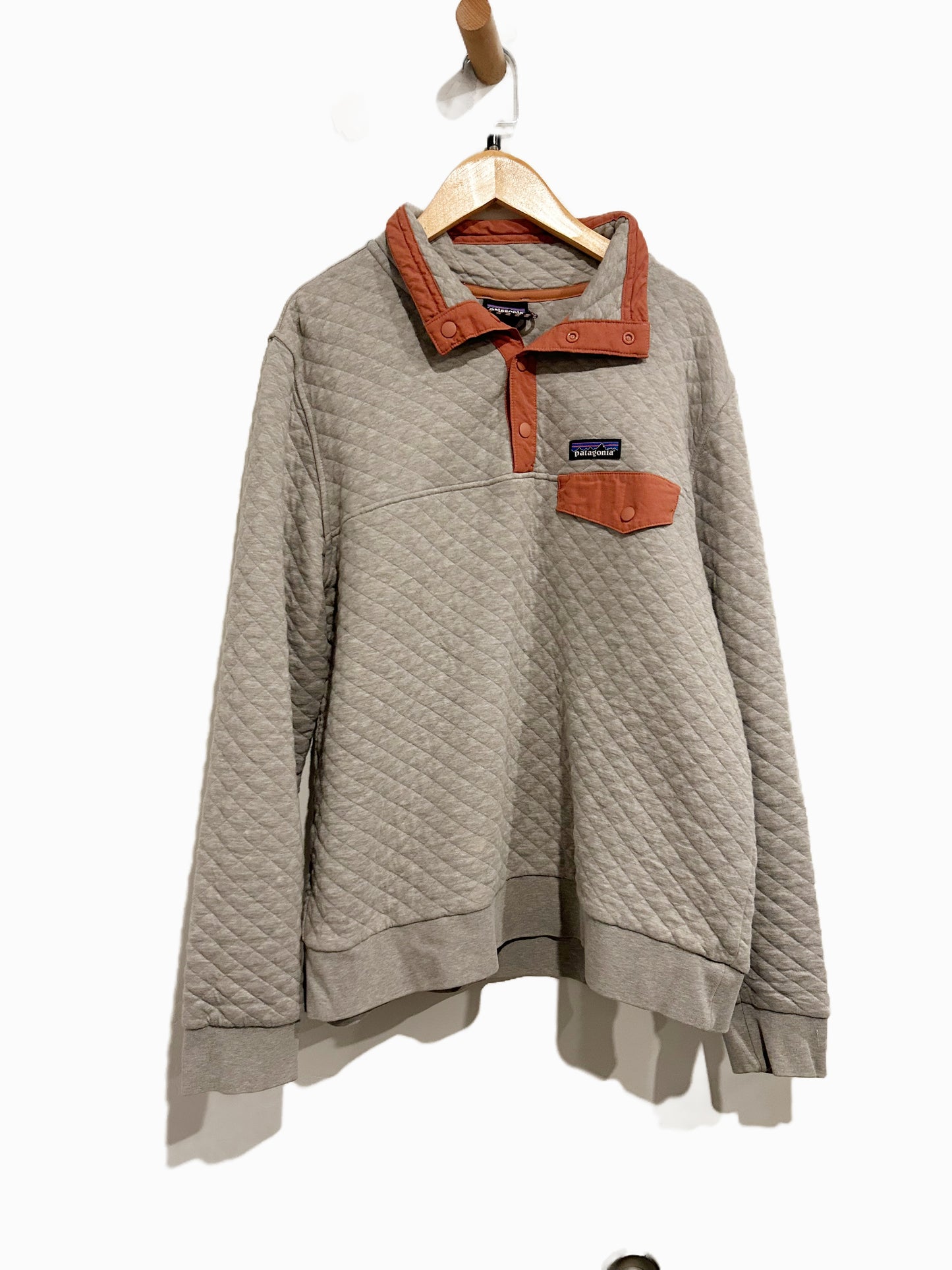 Patagonia Organic Cotton Quilt Snap-T Pullover in Drifter Grey -  Large