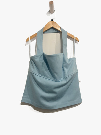 Anthropologie NWT Structured Halter Top in Sky - Large