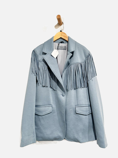 Blank NYC x Free People Show Stopper Blazer in Powder Blue - Small