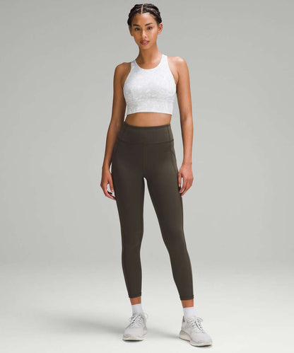Lululemon NWT Wunder Train Longline Bra in Terrazzo Marble Silver Ice Multi - 6