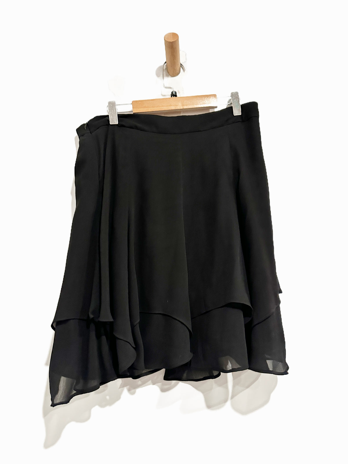 Lauren Ralph Lauren Black Tiered Mini Skirt - 6
