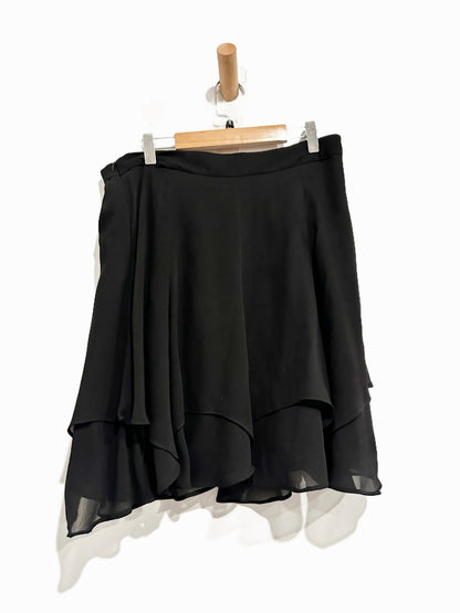 Lauren Ralph Lauren Black Tiered Mini Skirt - 6