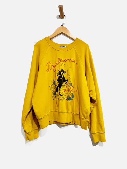 Daydreamer x Lee Yellow Graphic Sweatshirt - Large