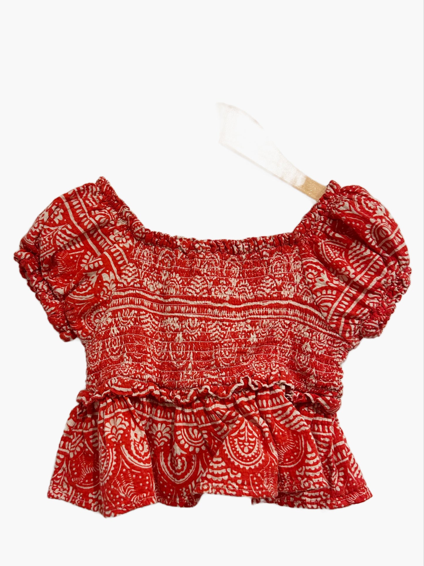 Mayoral Red and White Top and Pant Set - 6