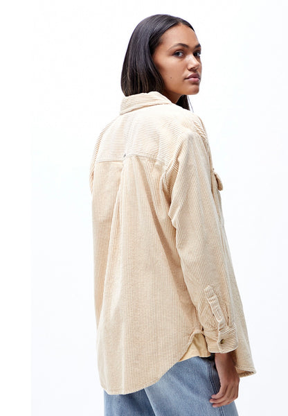 Billabong Cream Corduroy Shacket - Small