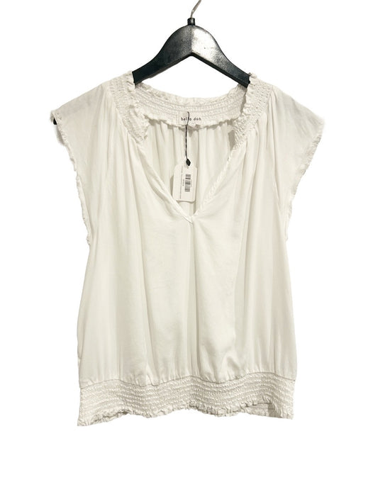Bella Dahl White Smocked Top - Medium