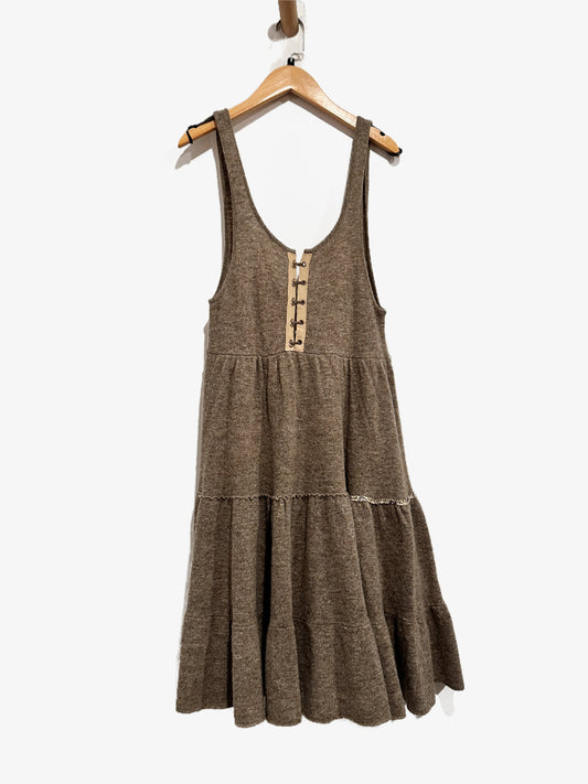 Free People Brown Wool Tunic - Small