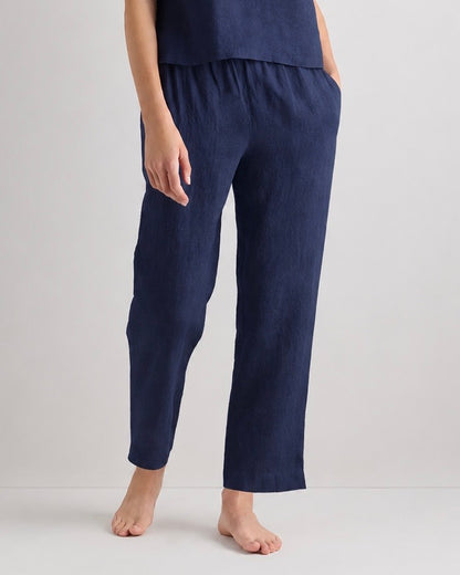 Quince Navy Linen Pants - XL