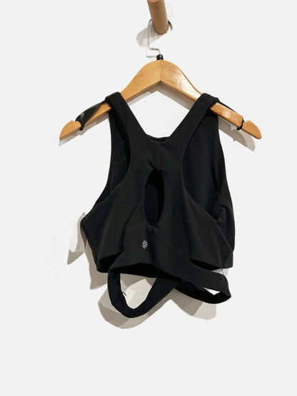 Athleta Conscious Cut Out crop Tank in Bl ack - Small