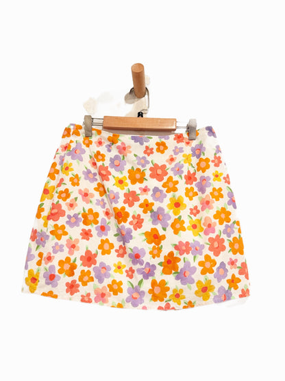 Peppermayo Spring Days Linen Mini Skirt in Blooming - 6