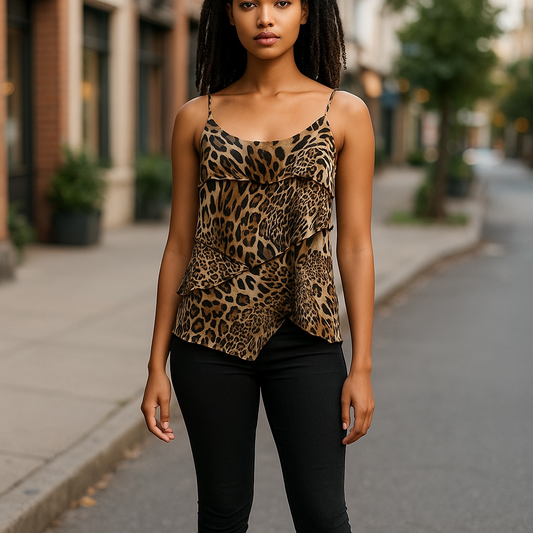 Luna Chix Y2K Leopard Tank - Large