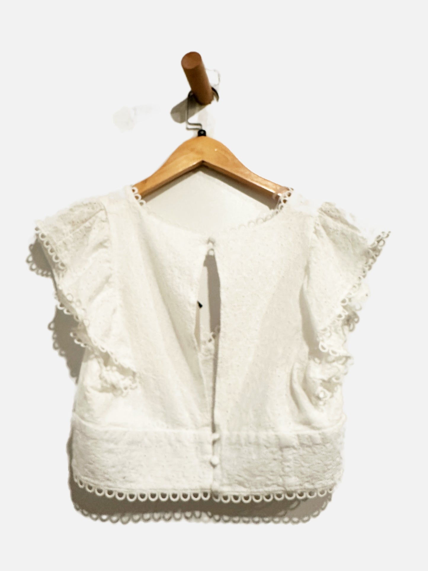 Altar’d State White Floral Eyelet Mini Skirt Set - Medium