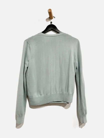 Ralph Lauren Blue Silk/Cashmere Cardigan and Tank Set- Medium