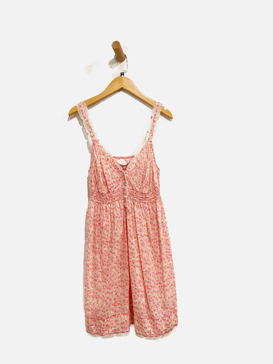 Victoria’s Secret Y2K Pink Floral Dress - Small