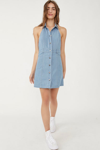 Free People Sami Halter Mini Dress - Large