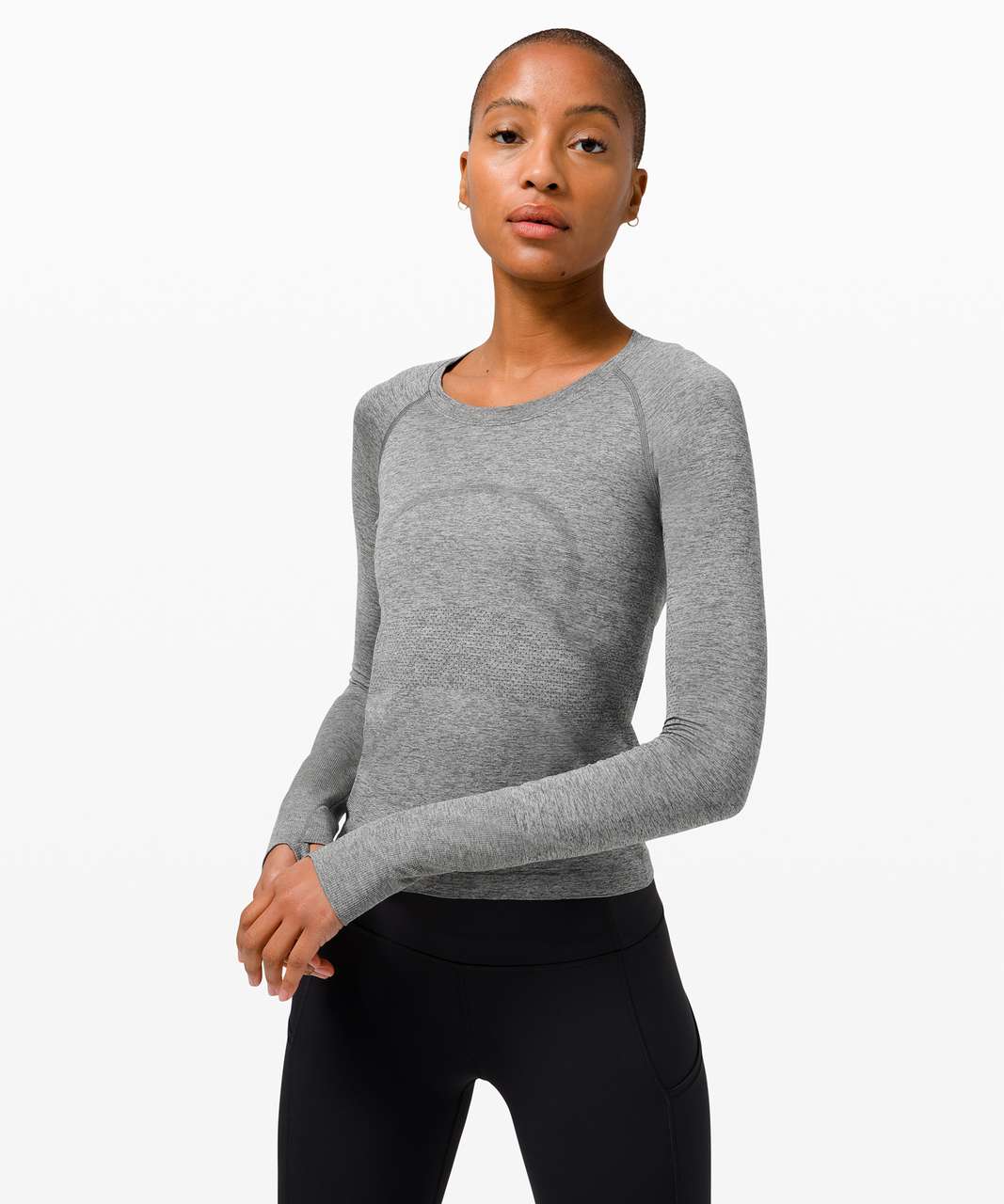 Lululemon Swiftly Tech Long Sleeve in Gray - 10