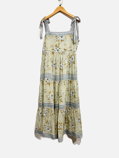 By The River Green Floral Dress - Medium