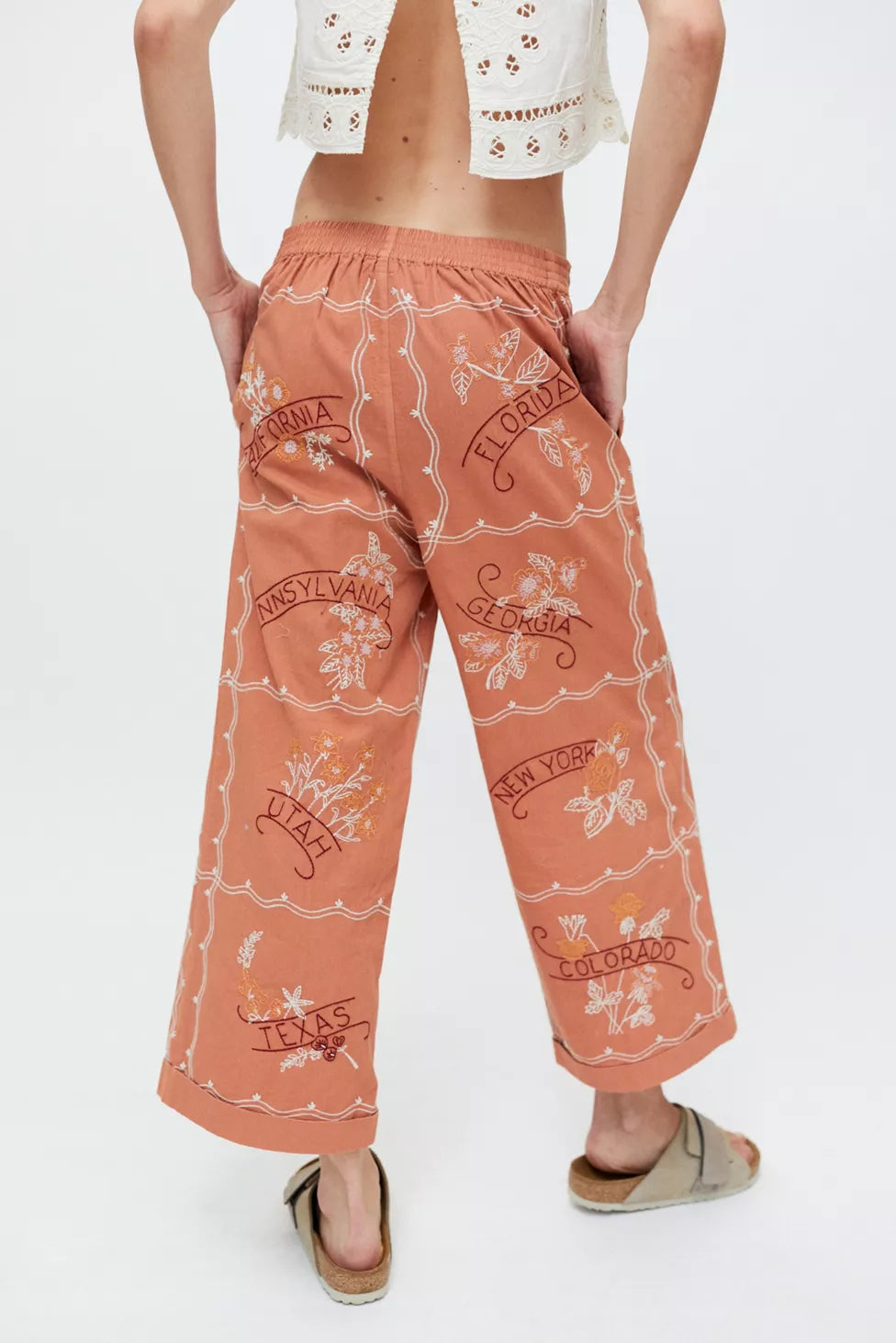 Kimchi Blue State Flower Pant - Small
